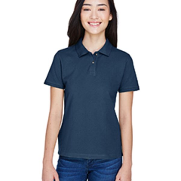Ladies' 6 oz. Ringspun Cotton Piqué Short-Sleeve Polo T-Shirt Thumbnail